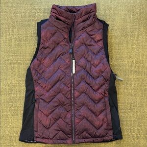 *NWT Calvin Klein Performance Puffer Vest Quilted Purple Womens Medium